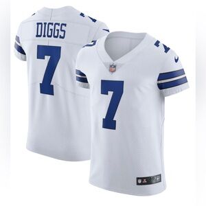 Nike Dallas Cowboys Trevon Diggs Nike White Vapor Elite Jersey NWT
